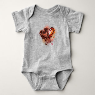 Chocolate Hearts Baby Bodysuit