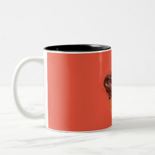 Chocolate Hearts Two-Tone Coffee Mug