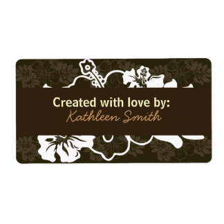 Chocolate Hibiscus Recipe/Goodies Label