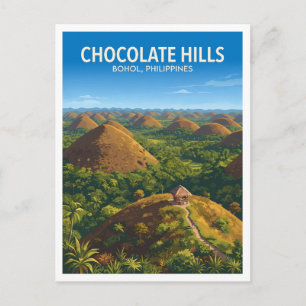 Chocolate Hills, Carmen Philippines Postcard