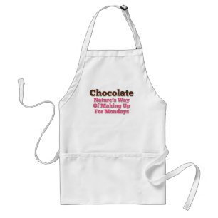 Chocolate Humour Saying Standard Apron