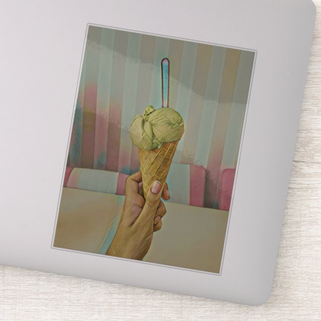 Chocolate ice cream (Detail)