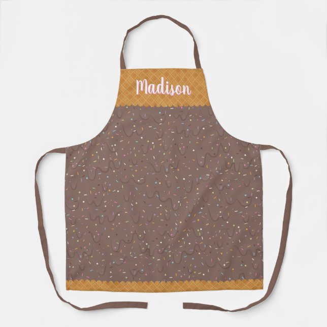 Chocolate Ice Cream Apron (Front)