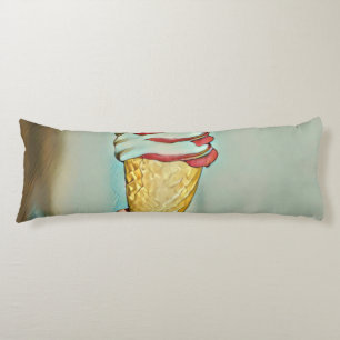 Chocolate ice cream body cushion