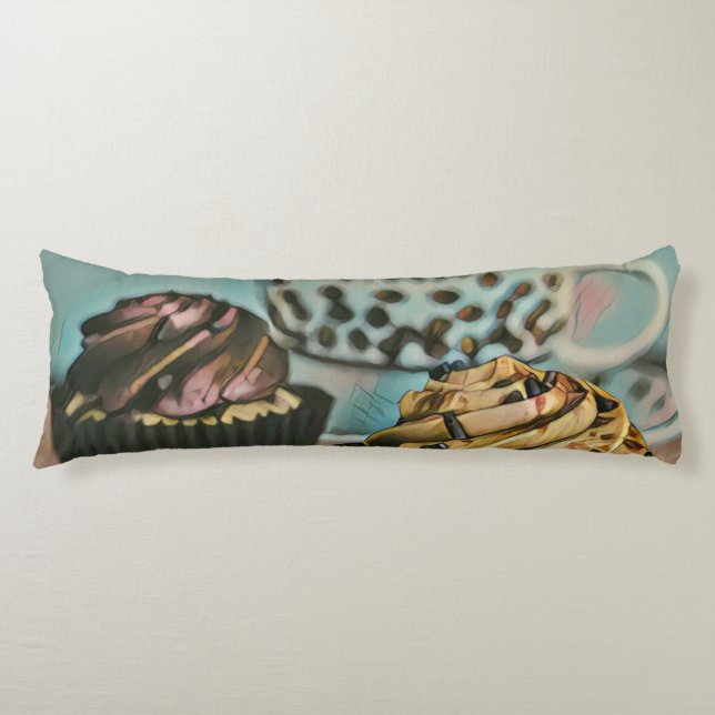 Chocolate ice cream body cushion (Front)