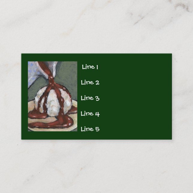 CHOCOLATE ICE CREAM BUSINESS CARDS (Front)