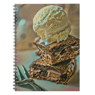 Chocolate ice cream cake notebook