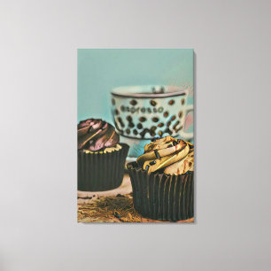Chocolate ice cream canvas print