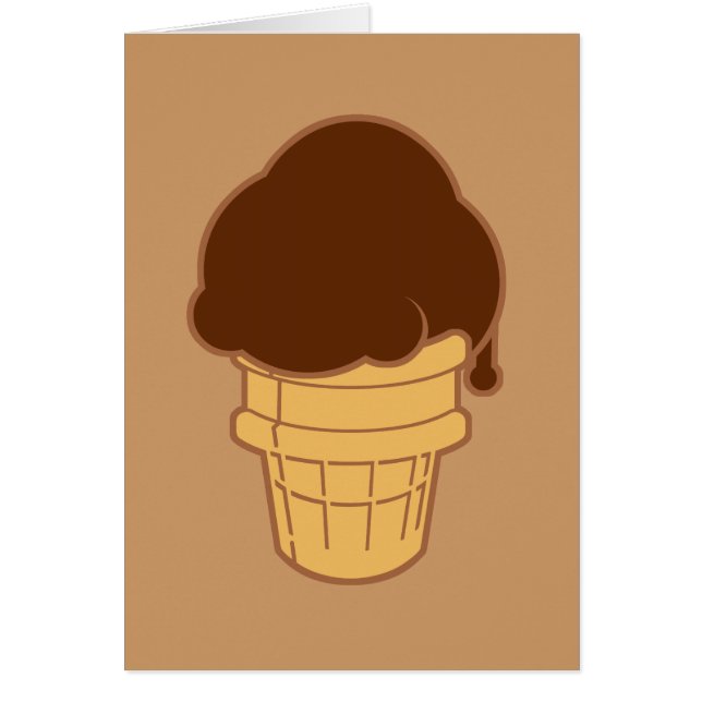Chocolate Ice Cream Cone (Front)
