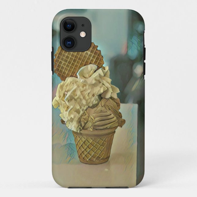 Chocolate ice cream cone Case-Mate iPhone case (Back)