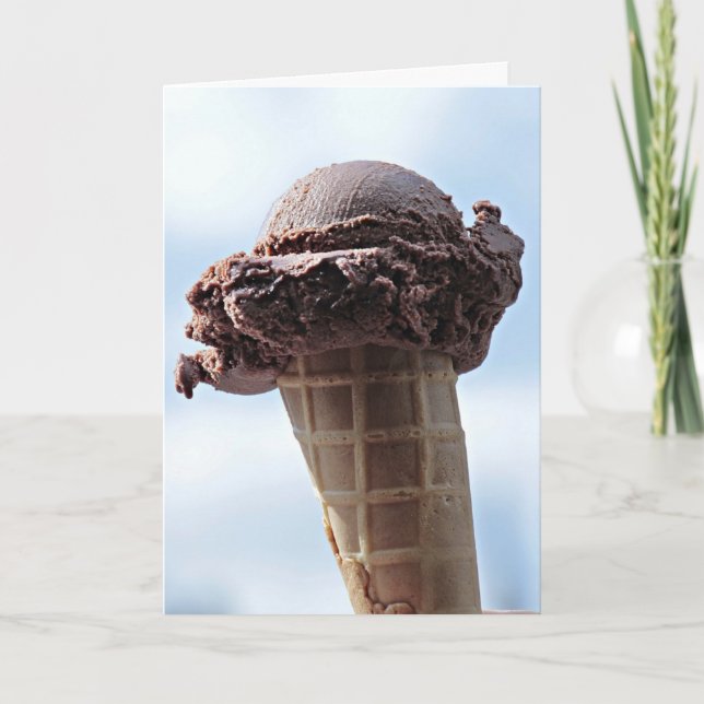 CHOCOLATE ICE CREAM CONE FATHER'S DAY CARDS (Front)