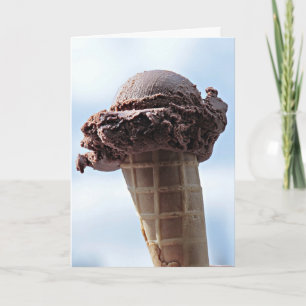 CHOCOLATE ICE CREAM CONE FATHER'S DAY CARDS