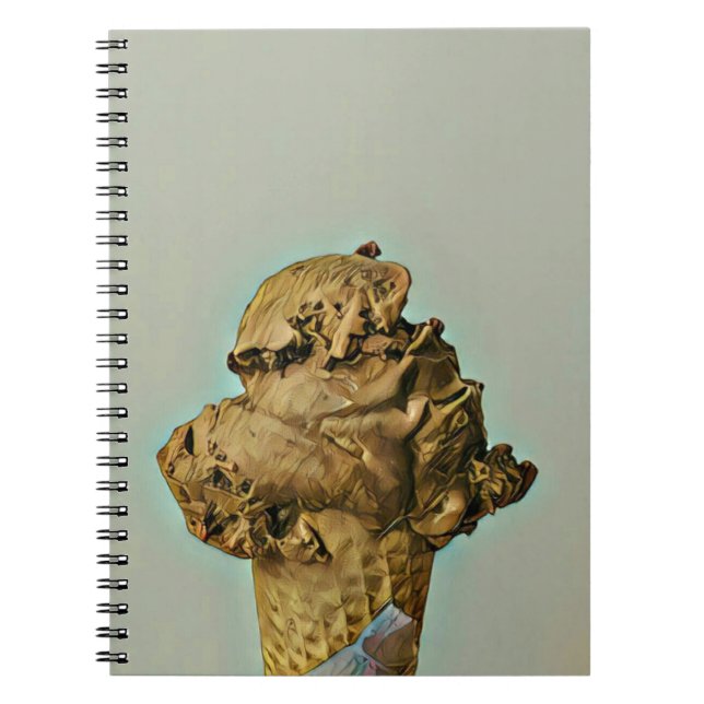 Chocolate ice cream cone notebook (Front)