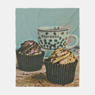 Chocolate ice cream fleece blanket
