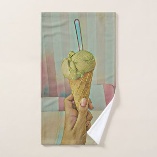 Chocolate ice cream hand towel