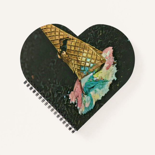 Chocolate ice cream lover gift notebook (Front)