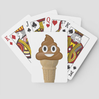 Chocolate Ice cream or is it? Fun with Emoji Playing Cards
