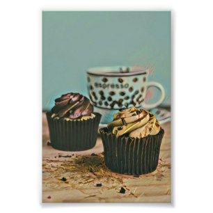 Chocolate ice cream photo print