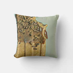 Chocolate ice cream popsicle cushion