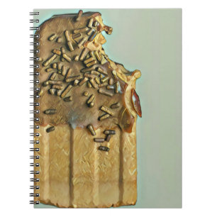 Chocolate ice cream popsicle notebook