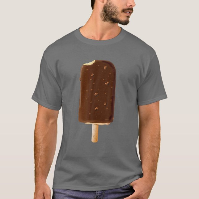 Chocolate Ice Cream Popsicle T-Shirt (Front)