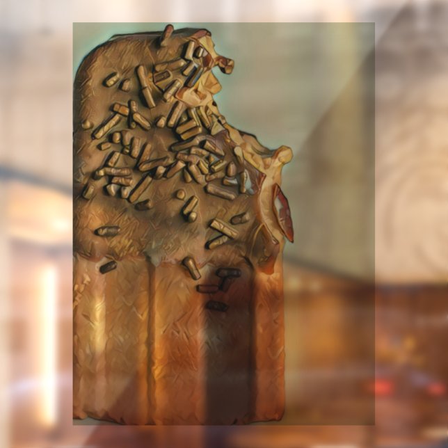 Chocolate ice cream popsicle window cling (Sheet 2)