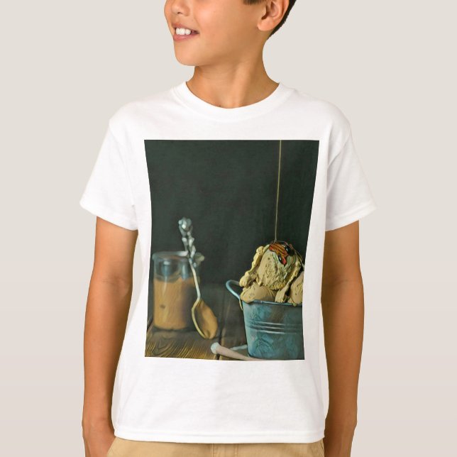 Chocolate ice cream scoop T-Shirt (Front)