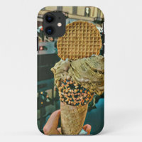 Chocolate ice cream sprinkles