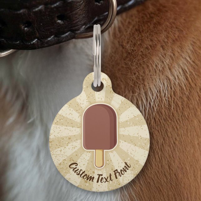Chocolate Ice Cream Stick Pet Tag (Creator Uploaded)