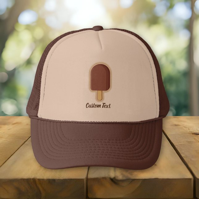 Chocolate Ice Cream Stick Trucker Hat (Creator Uploaded)