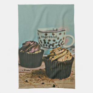 Chocolate ice cream tea towel