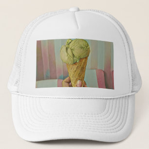 Chocolate ice cream trucker hat