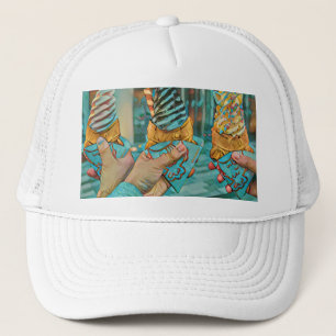 Chocolate ice cream trucker hat