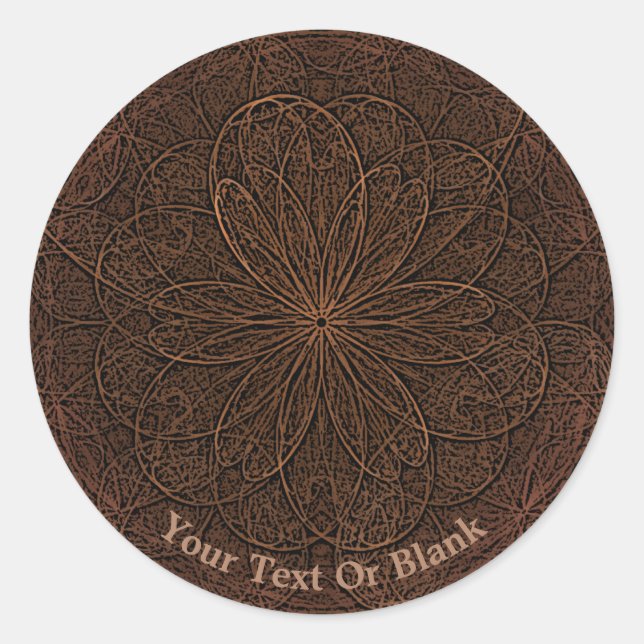 Chocolate Icing Classic Round Sticker (Front)