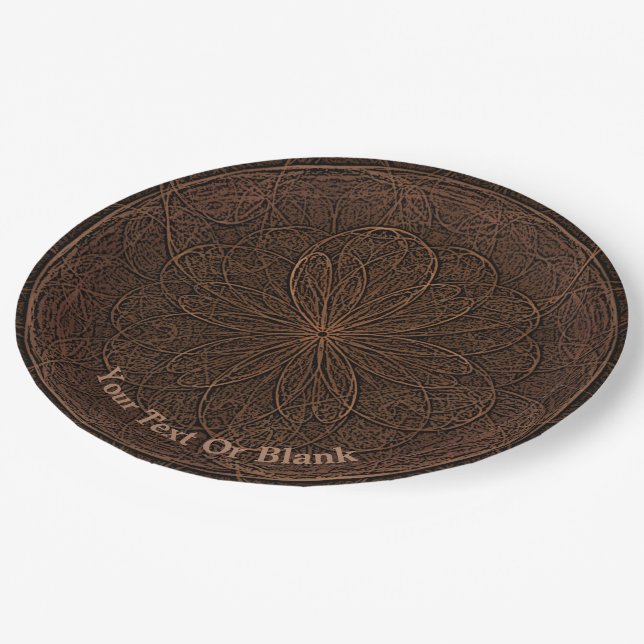 Chocolate Icing Paper Plate (Angled)