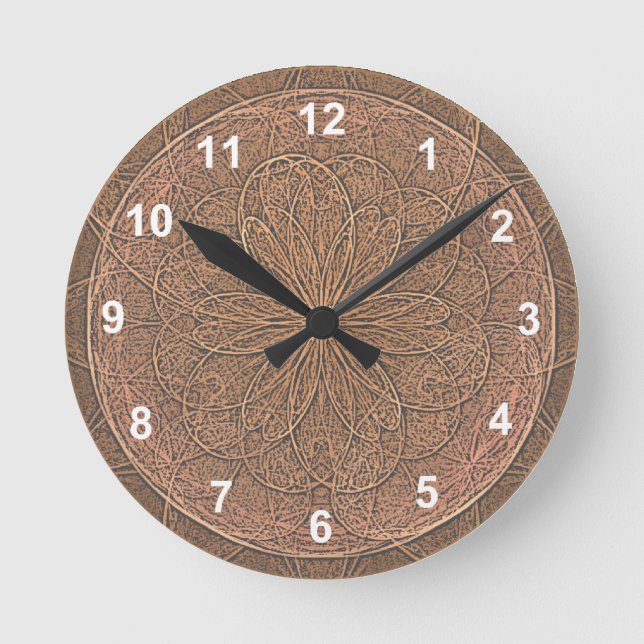 Chocolate Icing Round Clock (Front)