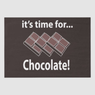 Chocolate It's Time For Chocolate Tissue Paper