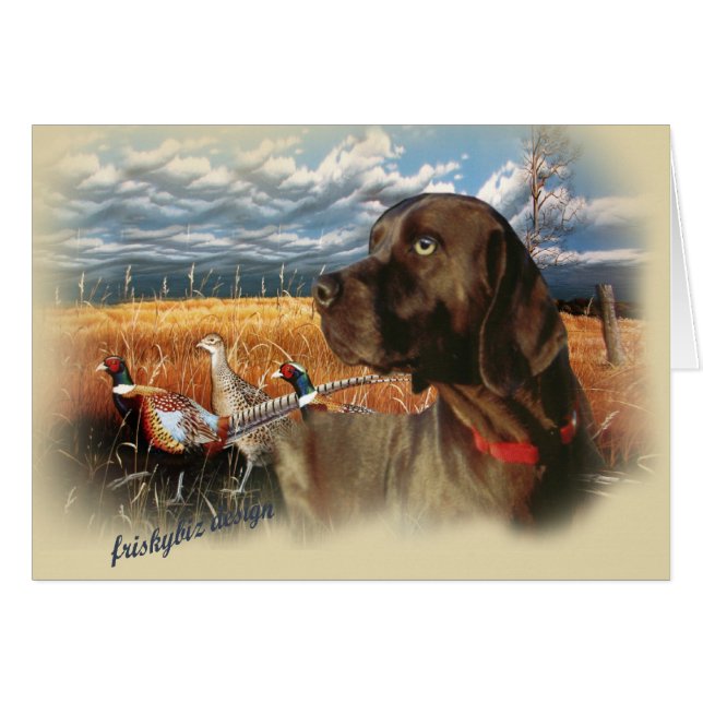 Chocolate Lab A Day Hunting (Front Horizontal)