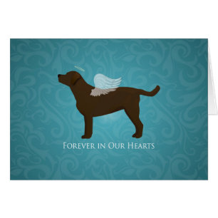 Chocolate Lab Angel Pet Memorial Design