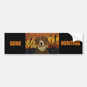 CHOCOLATE LAB BUMPER STICKER