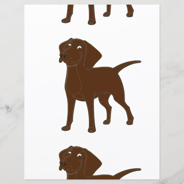 chocolate lab cartoon full 3 (Front)