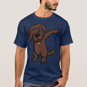 Chocolate Lab Dabbing   Funny Dog Dab T-Shirt