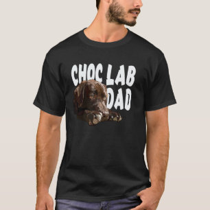 Chocolate Lab Dad Brown Labrador Retriever Father T-Shirt