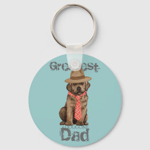 Chocolate Lab Dad Key Ring