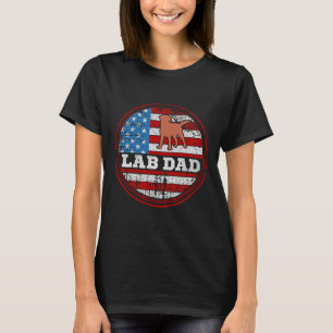 Chocolate Lab Dad Labrador Retriever Matching Pare T-Shirt