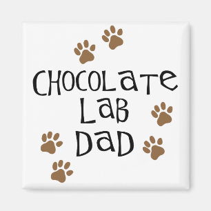 Chocolate Lab Dad Magnet