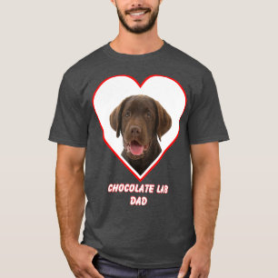 Chocolate lab Dog Dad T-Shirt
