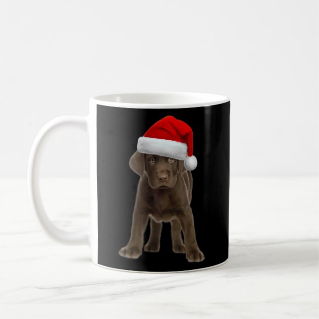 Chocolate Lab Dog Labrador Retriever Coffee Mug (Left)