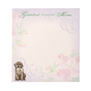 Chocolate Lab Heart Mum Notepad