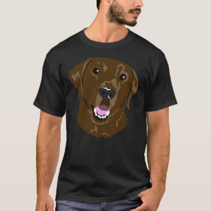 Chocolate Lab Illustration T-Shirt